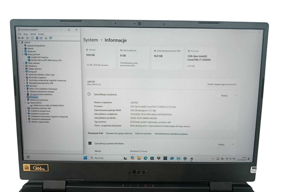 Laptop acer NITRO 5