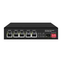 Switch PoE 6 portas (5 portas + 1 SFP)-lojaCCTV SW0605HIPOE-GF-DC-65