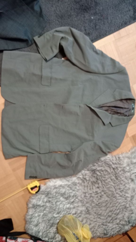 Marynarka męska elegancka. szara rozmiar M/L firmy Burton z wełny