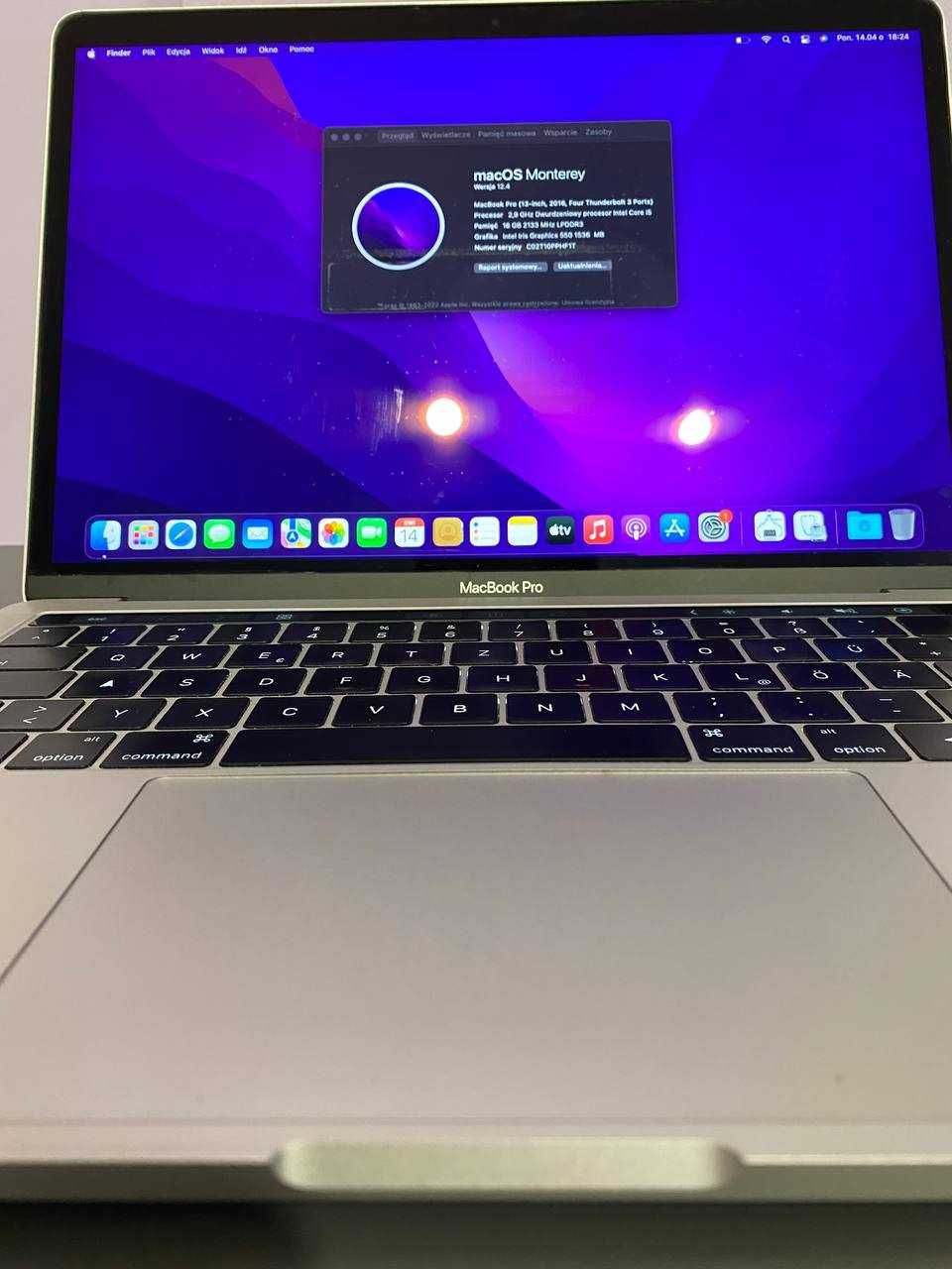 MacBook Pro 13 A1706 | TouchBar | Core i5 | 16GB/512GB