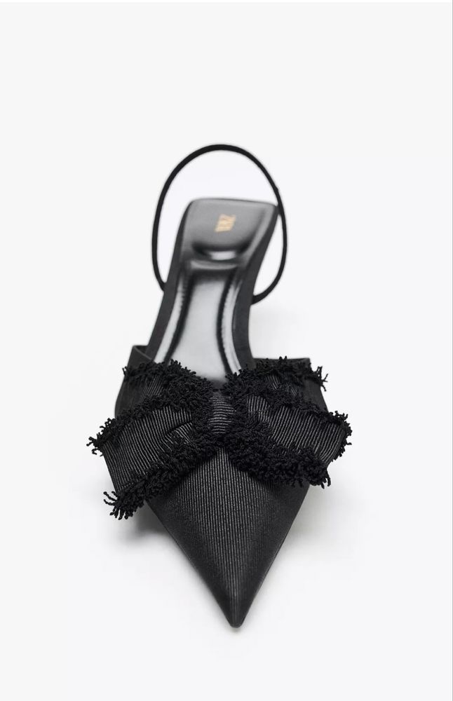 Buty z odkrytą piętą 38 Zara na obcasie