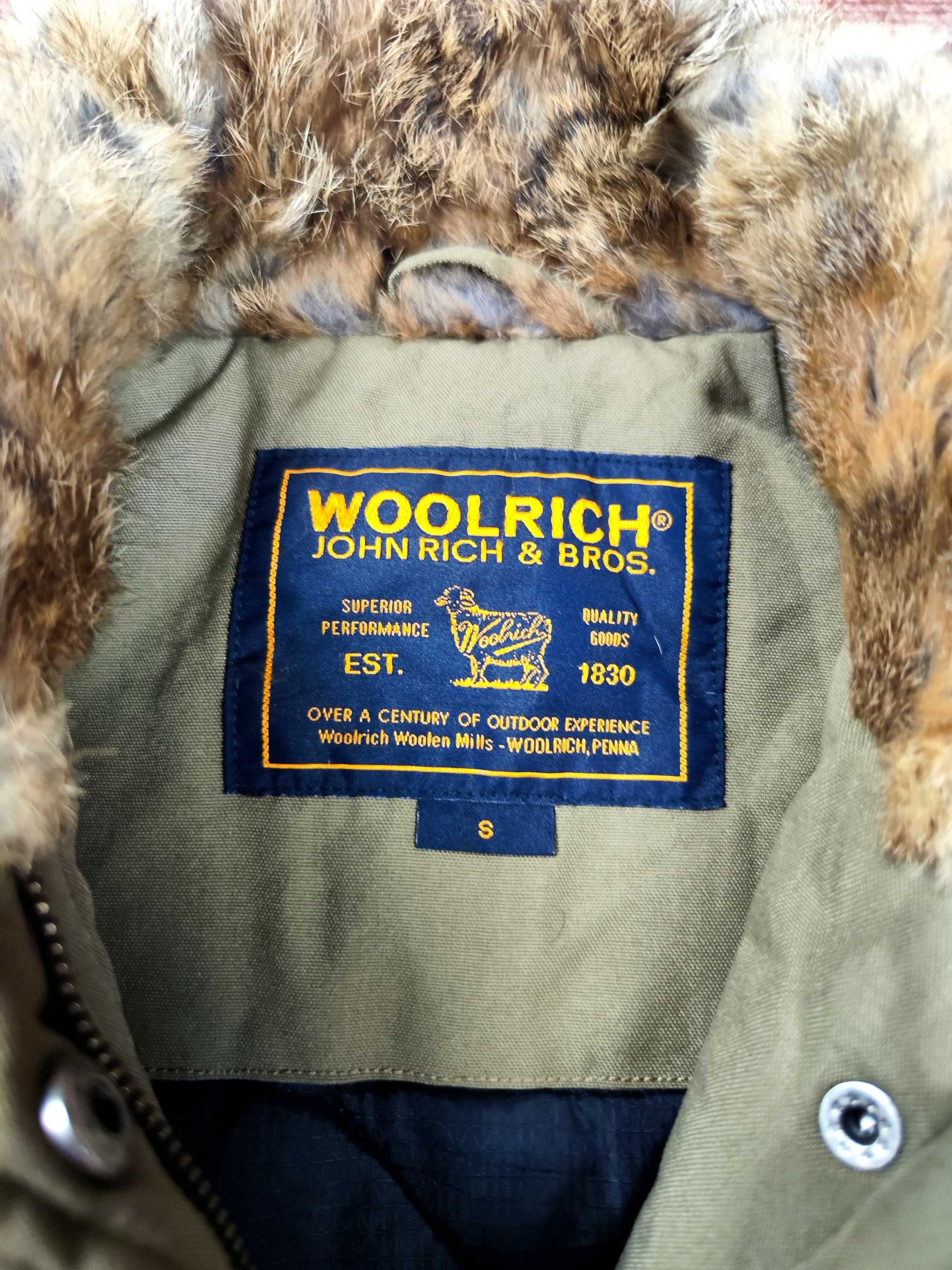 Kurtka parka Woolrich damska ocieplana casual r. S