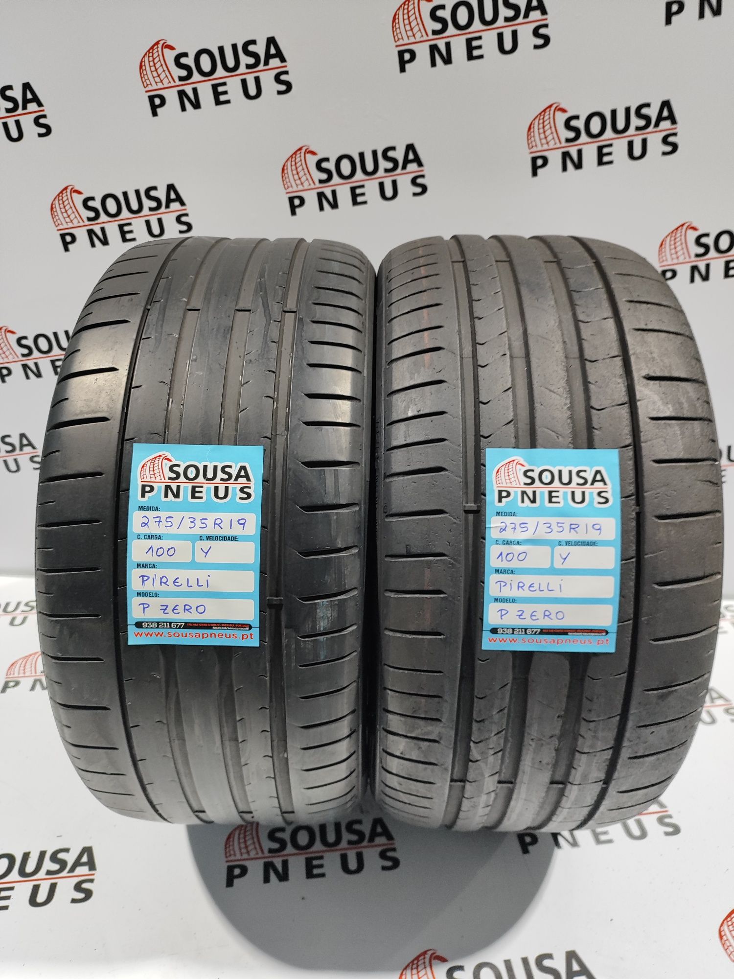 2 pneus semi novos 275-35R19 Pirelli PZero 100y - Oferta dos Portes