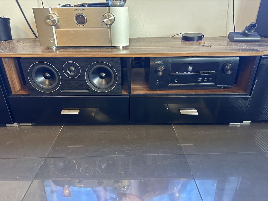 Szafka RTV czarny połysk