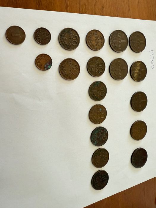 Moedas e notas antigas