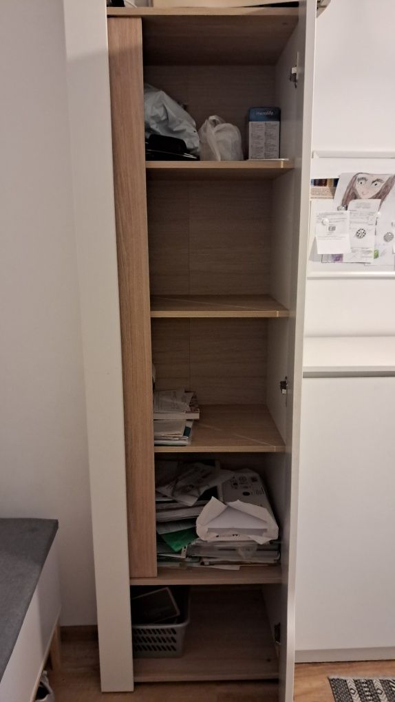 Szafka słupek biała