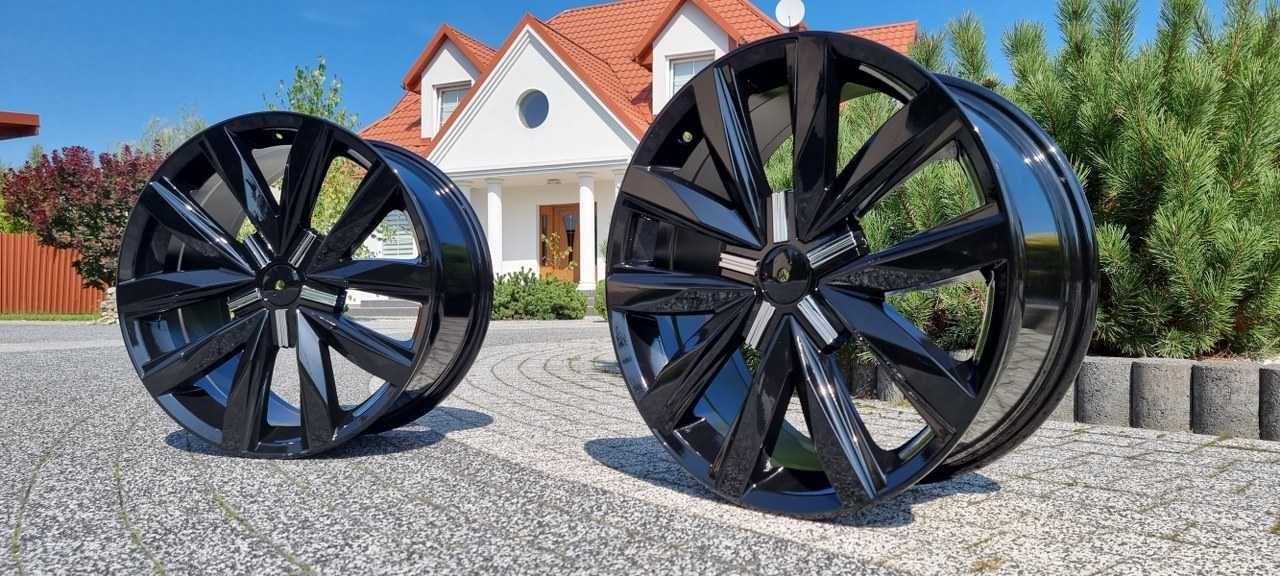 Nowe FELGI B1351 do BUS VW T5 T6 AMAROK 18 Cali Czarne Wzmacniane