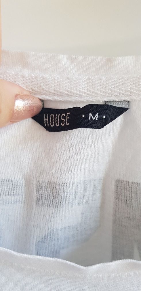 Biały t-shirt House