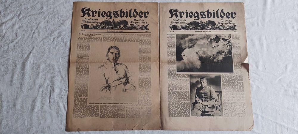 Kriegsbilder (nr 28, 29) 1916 r. - pruskie gazety wojenne