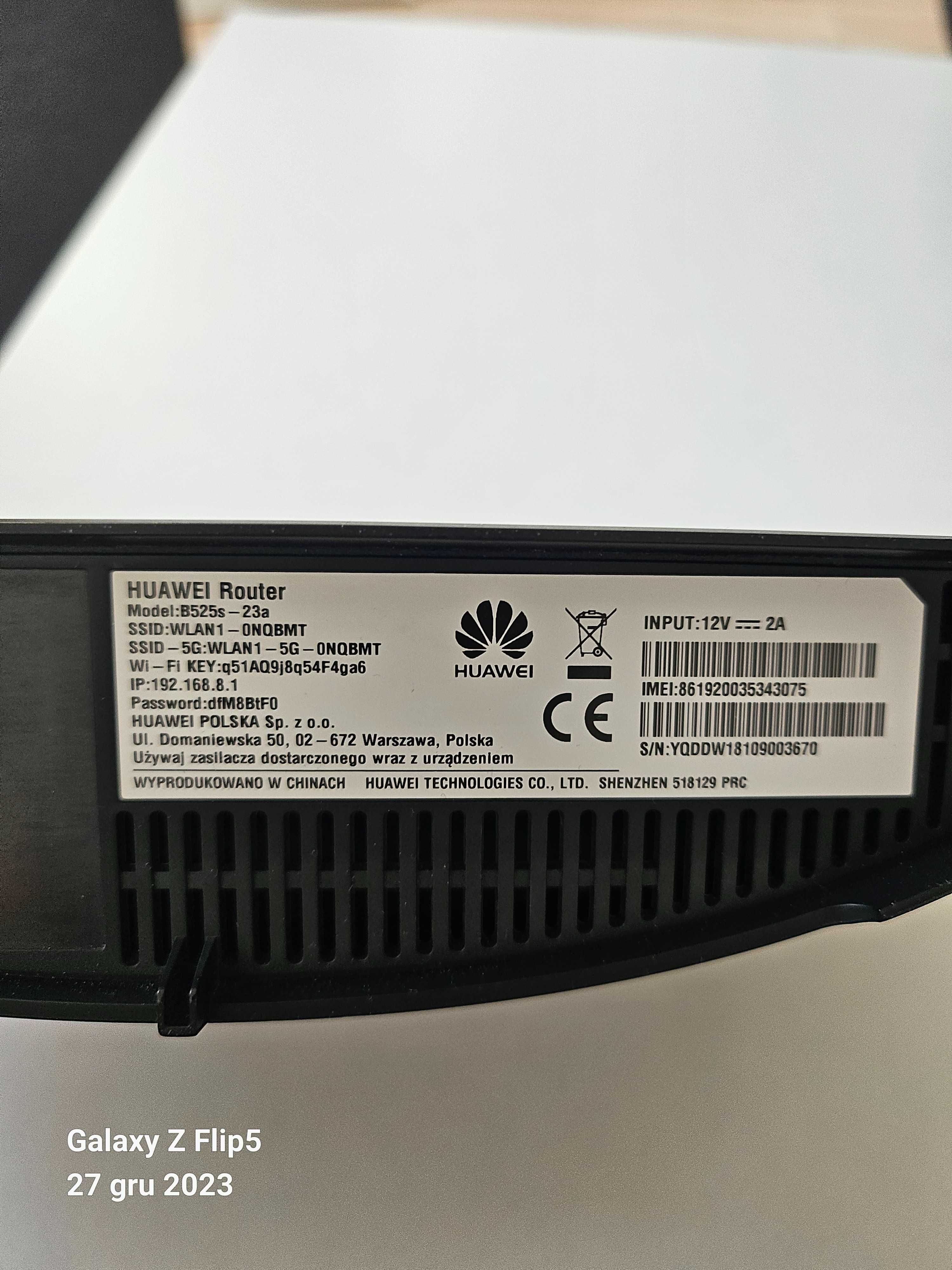 Router Wi-Fi 4G Huawei na kartę SIM
