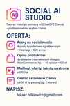 Tworzenie postów i grafik AI – Instagram, Facebook, Canva, tanio