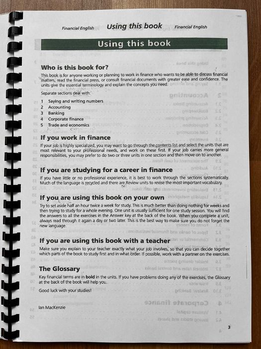 Financial English with financial glossary Book 2nd Edition
