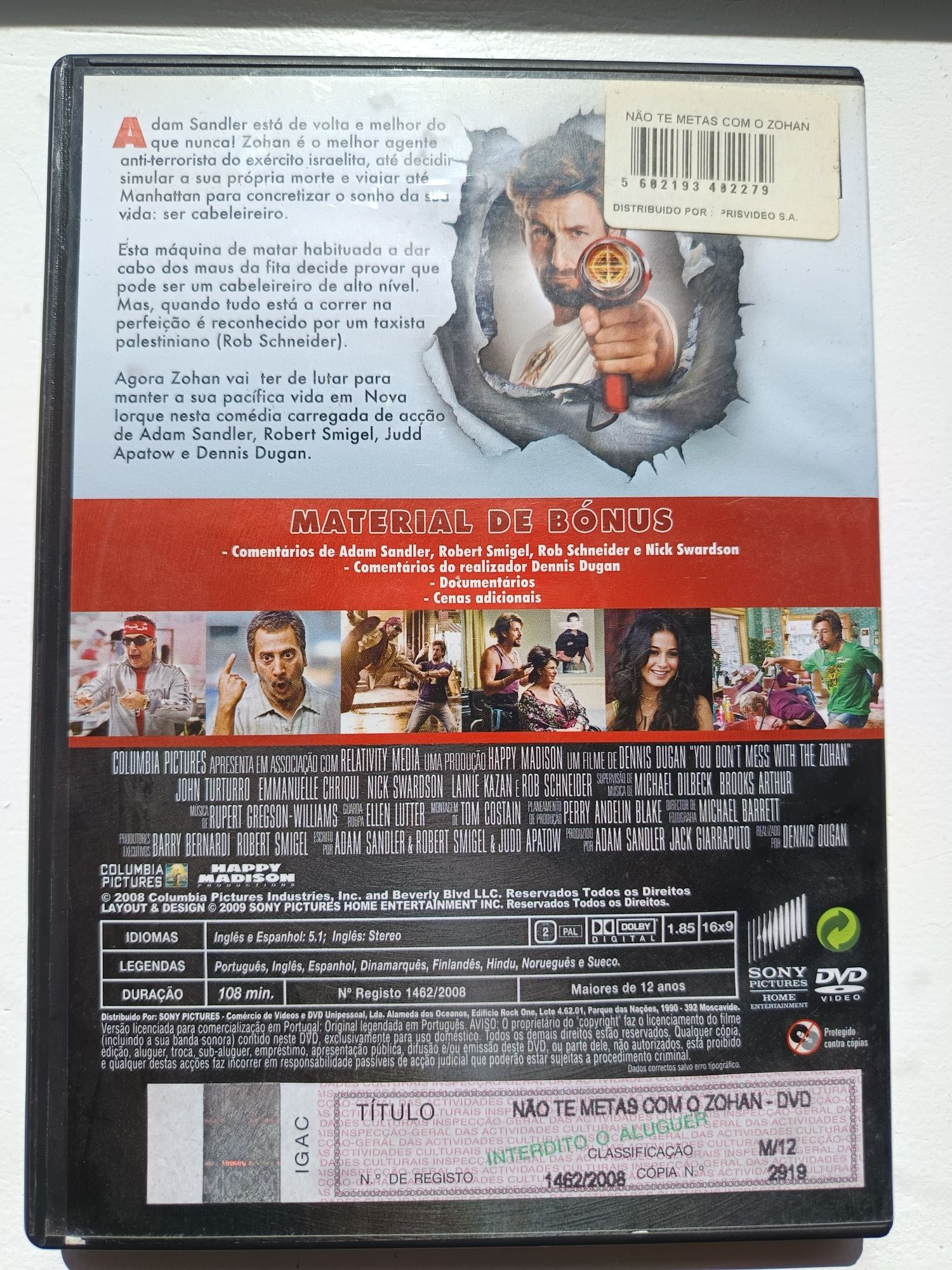 DVD não te metas com zohan