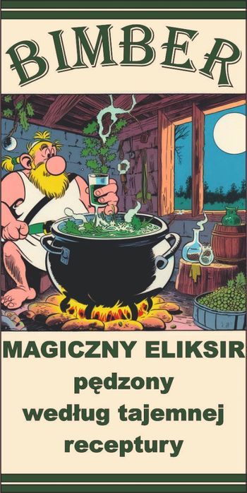 Etykiety Naklejki Nalepki Na Bimber Wódkę Samogon 20Szt