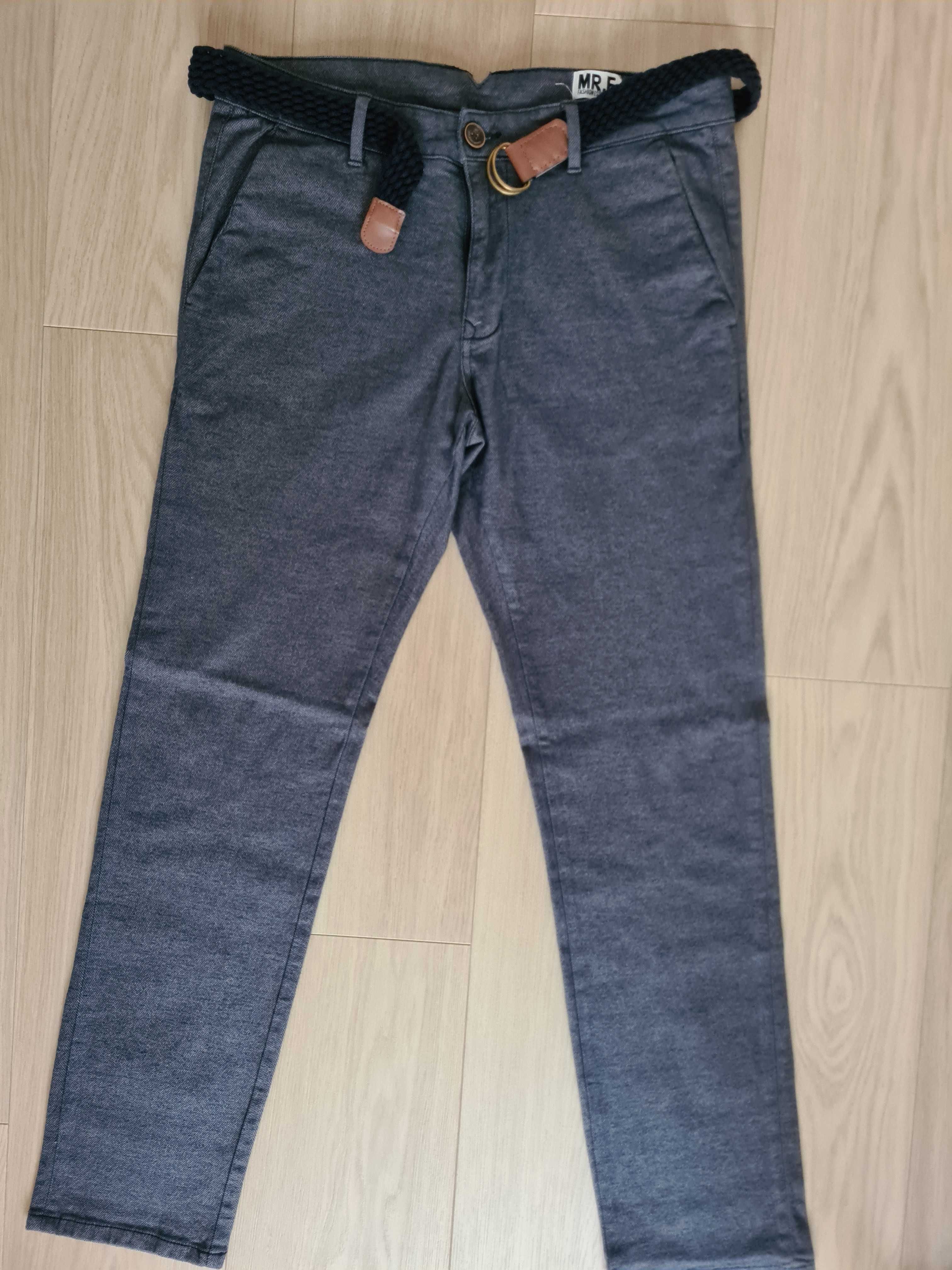 Nowe chinosy męskie Mr F slim fit rozmiar 34/34