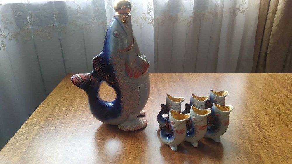 Набір порцеляновий "Рибки" на 5 персон СРСР