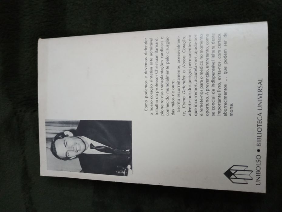 Como defender o nosso coração.	 Christiaan Barnard - 1971 - Como novo!