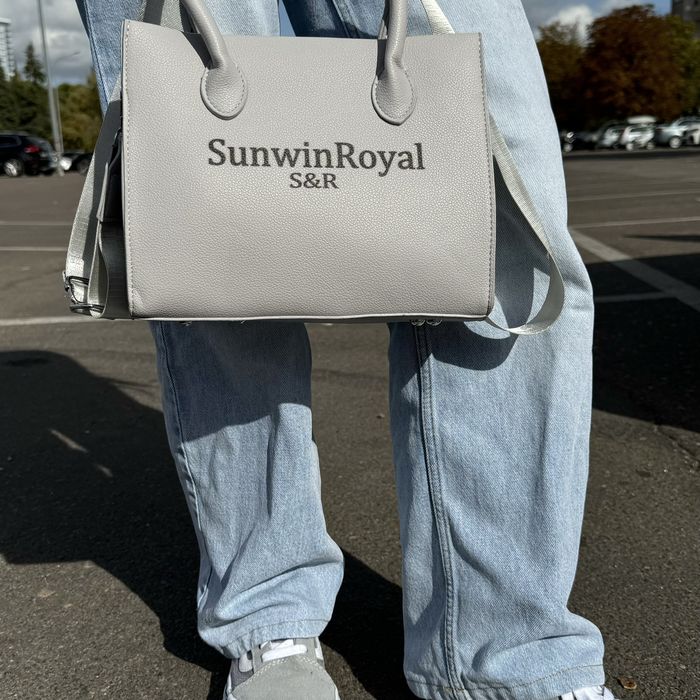 Сумка женская с ручками серая