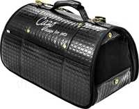 Elegancki transporter dla psa, kota CAZO Black Diamond 50x27x26cm