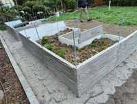 Warzywnik betonowy ogrodek płyty na warzywniak