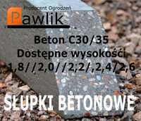 Słupek betonowy do siatki leśnej