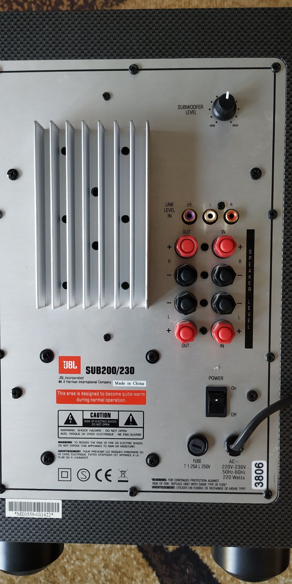 Kino domowe 5.1 JBL scs 200 subwoofer aktywny