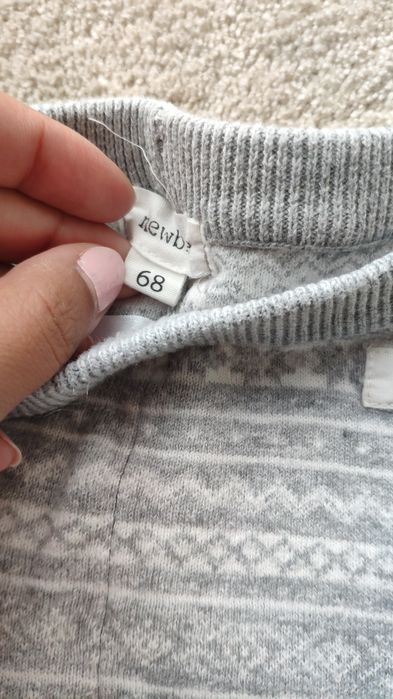 Leginsy newbie zimowe sweterkowe 68