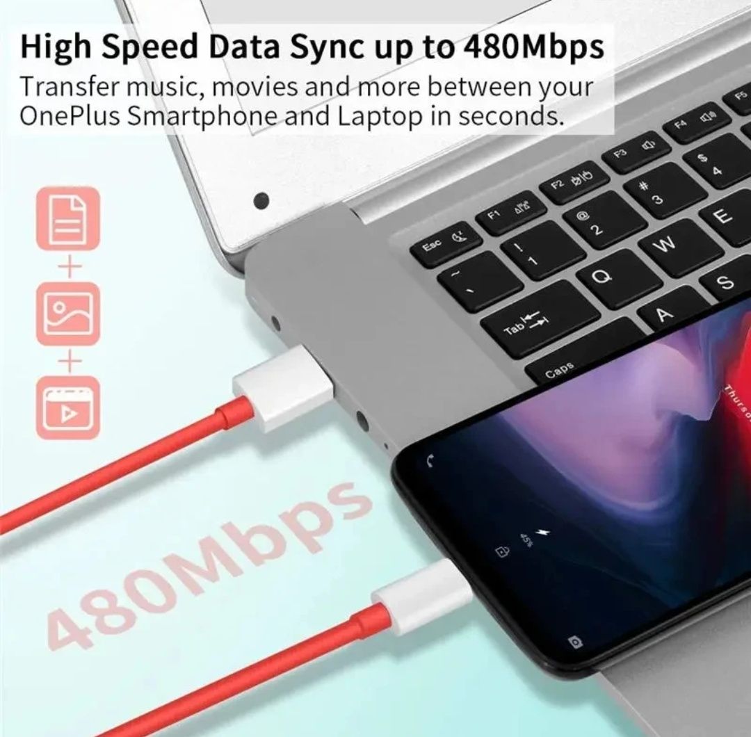 Cabo USB C para OnePlus 65W