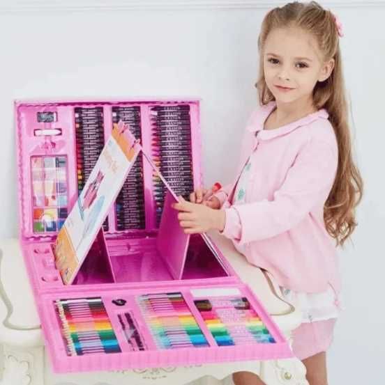 подарок Детский набор для рисования на 208 предметов