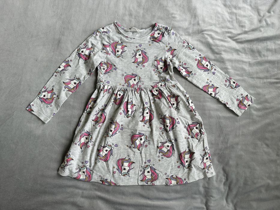 Sukienka z długim rękawem H&M, 110-116