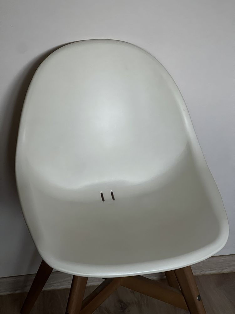 Ikea krzesło FANBYN/ skandynawski styl/ białe krzesło
