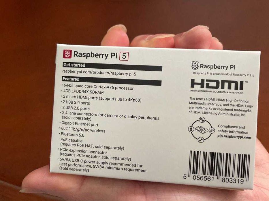 NOVO - Raspberry Pi 5 4GB • Na Caixa • SELADO • Nunca Aberto