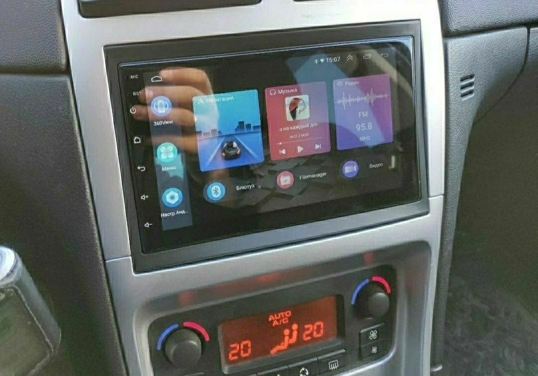 Rádio 2 DIN Android carplay e Android auto + 2 GB RAM + 32 GB ROM + GP