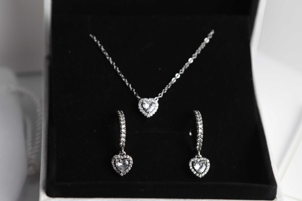 Pandora набір червоне біле рожеве серце