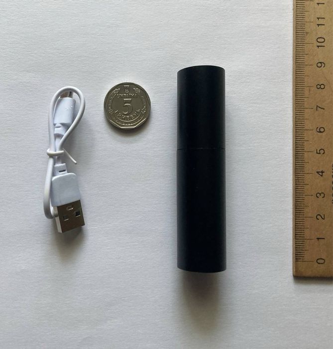 Ліхтар кишеньковий, яскравий на акумуляторі. micro-USB