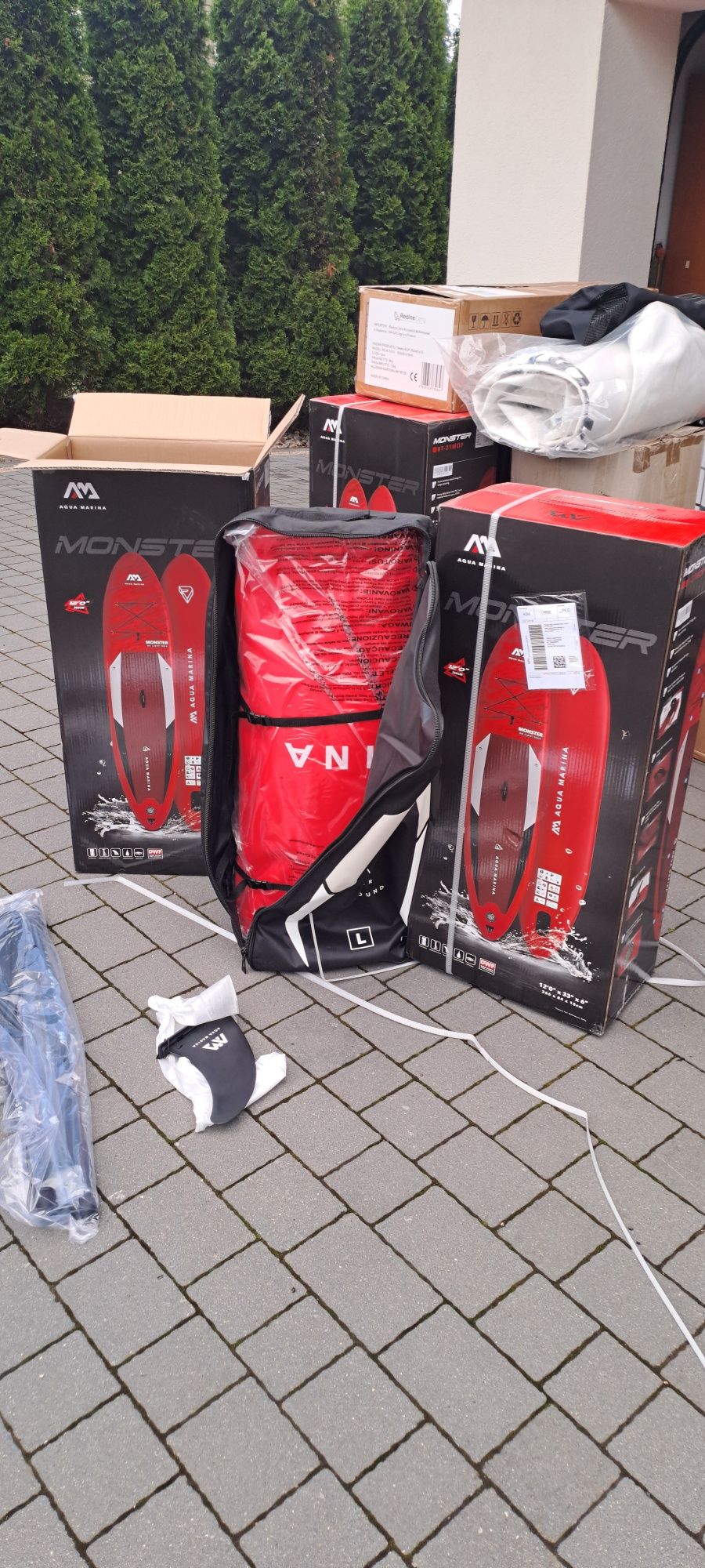 SUP 366cm  Aqua Marina Monster Bt 21   Całe komplety nowe fv Gwarancja