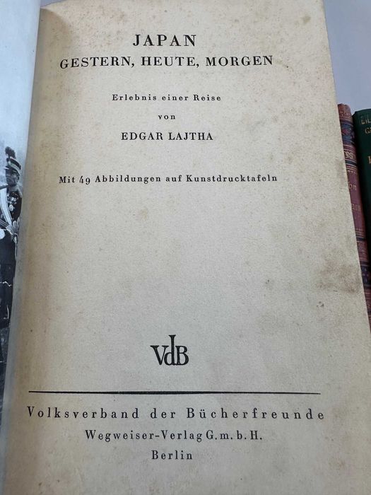Książki z  XIX i XX wieku  w j. niemieckim 18 tytułów ornamenty