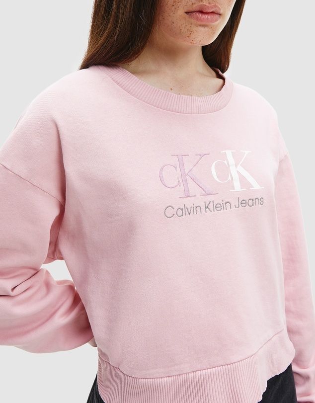 Bluza Calvin Klein Broadway Pink oversize S-L