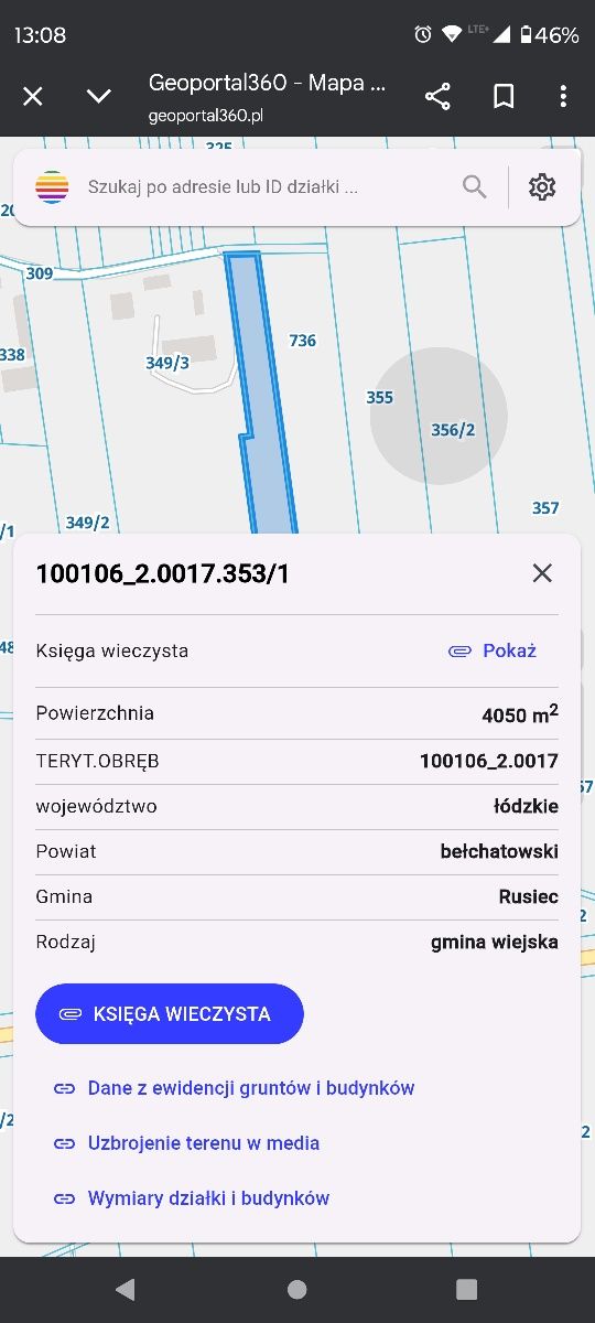 Sprzedam działkę budowlaną ogrodzoną 4 tyś. m.