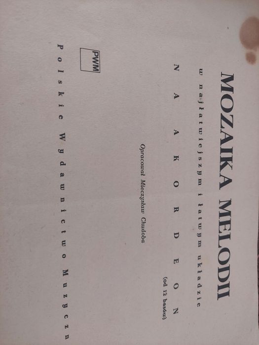 Mozaika melodii na akordeon - M.Chudoba