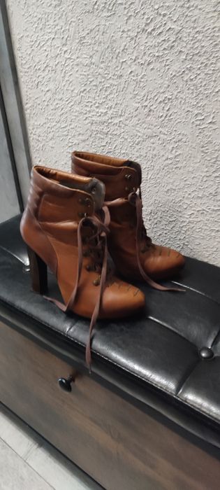 Botki damskie skórzane Badura