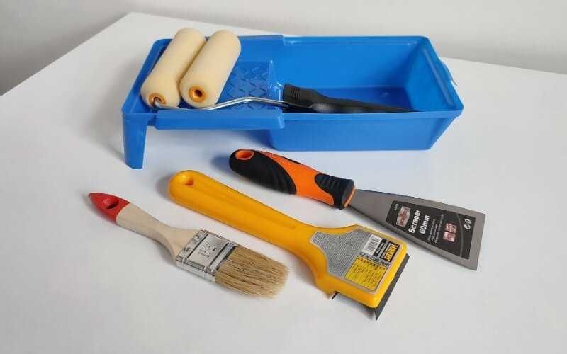 Набор малярный - ванночка для краски, валик и кисть - Mako Польша