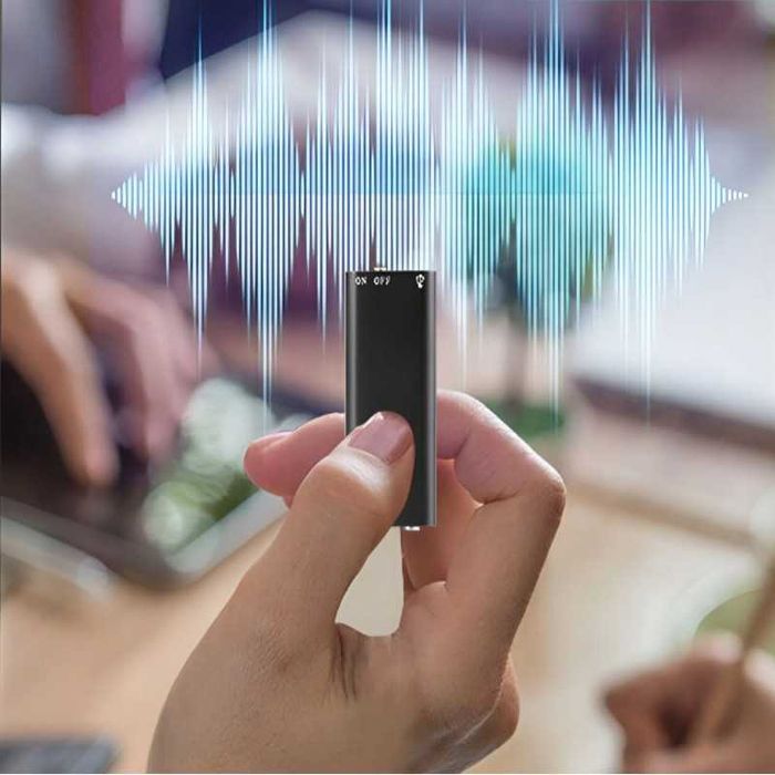 Mini dyktafon podsłuch 16GB aktywacja głosem szpiegowski ukryty