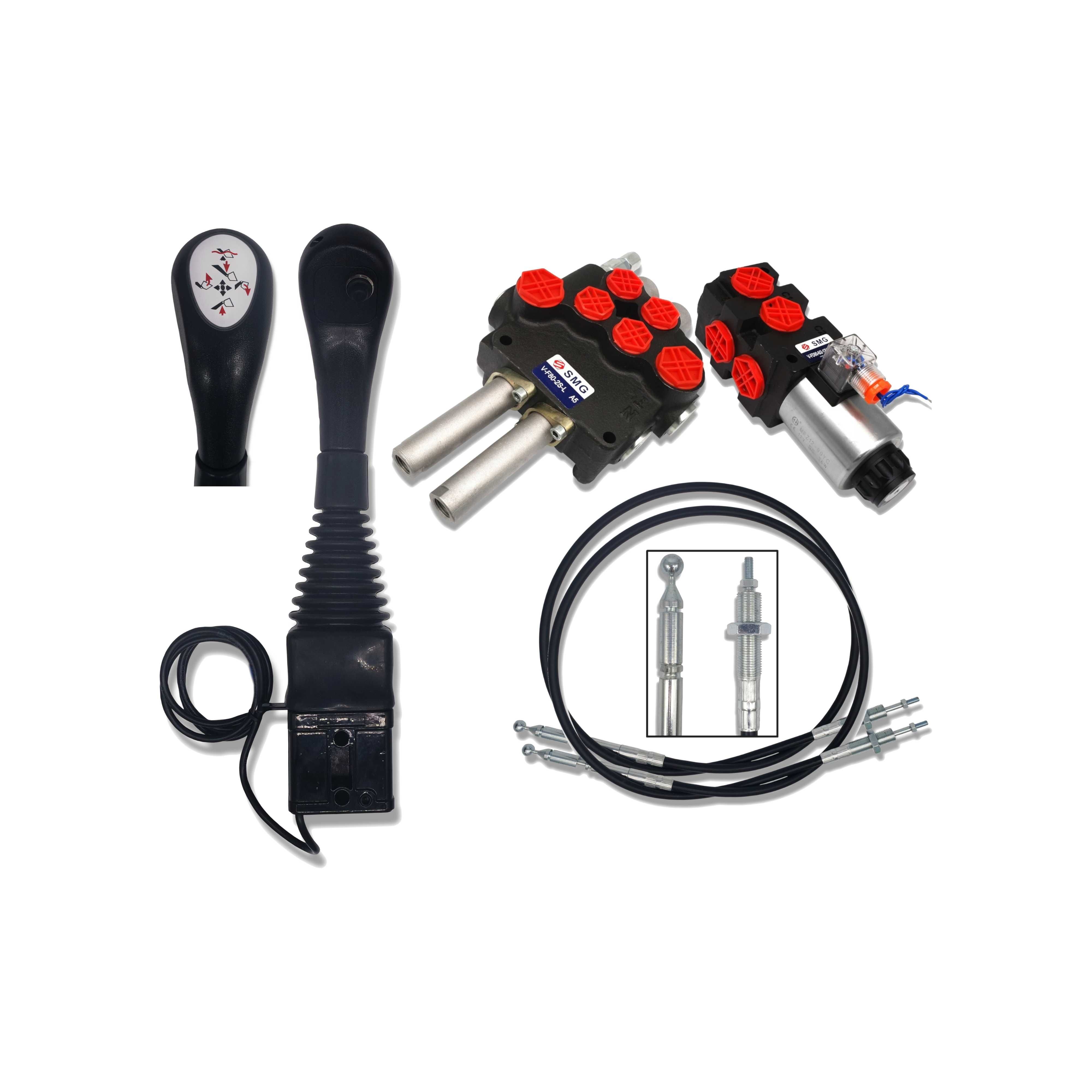 ROZDZIELACZ 80L Joystick Dzielnik TUR Zatrzask Linki 1000mm [9117]