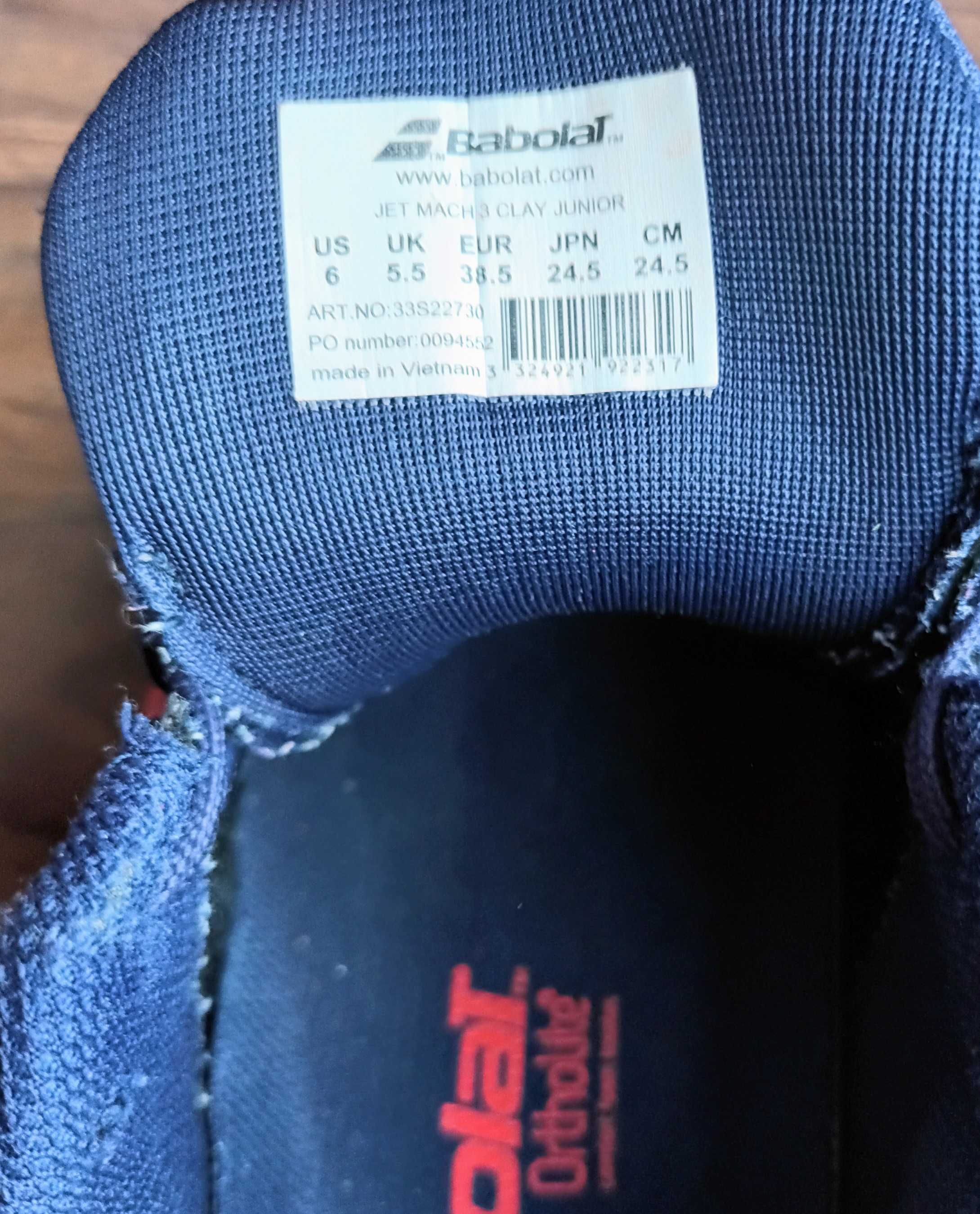 Buty do tenisa Babolat r.38,5 Jet Match 3