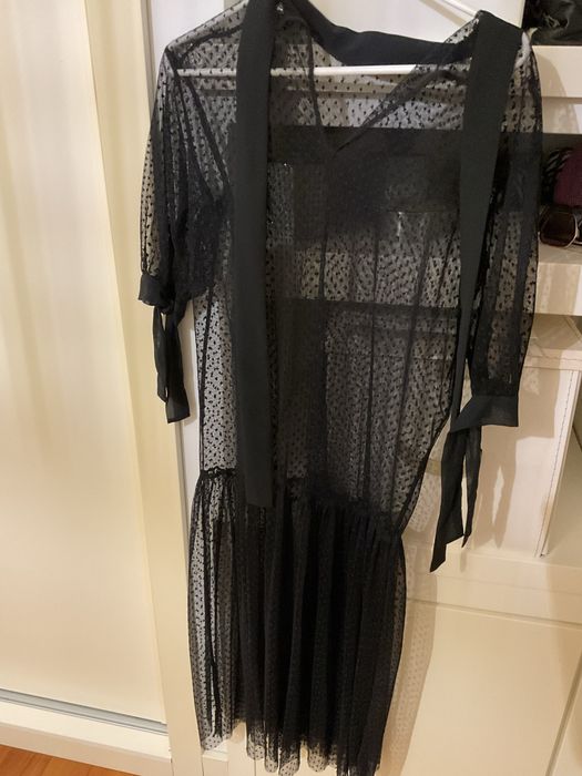 Vestido em tule da zara