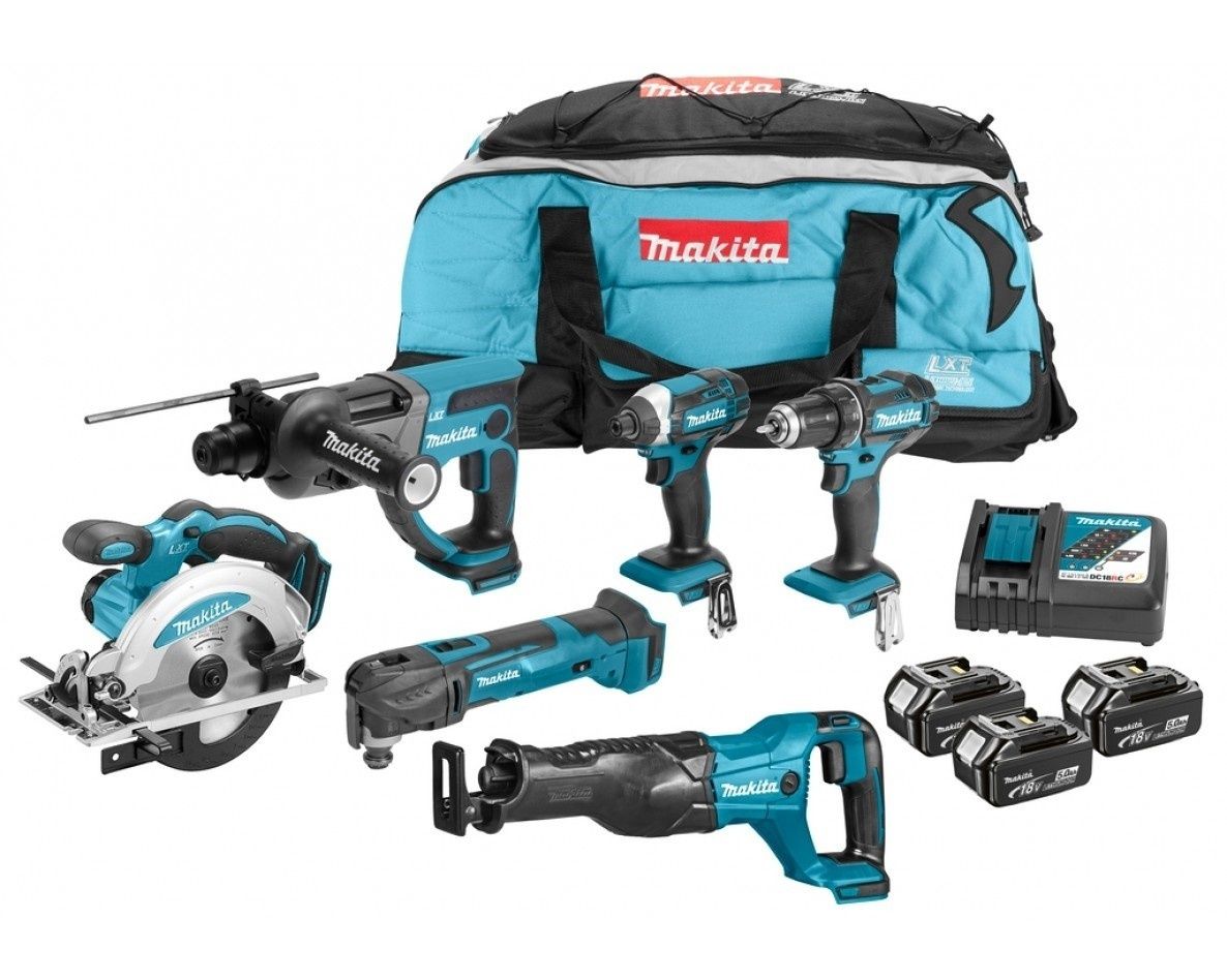 Makita DLX6038T Combokit (6 машинок в сумці)