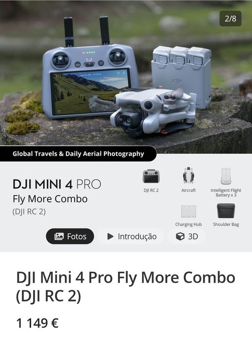DJI Mini 4 Pro Combo Fly