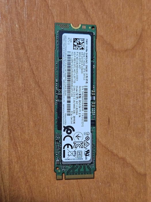 SSD Samsung PM981 256GB NVMe M.2