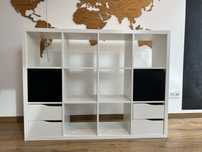 Regał KALLAX ikea 3x4 z szufladami i szafkami